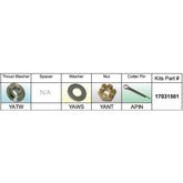 Solas 17031501 YA-PKT Propeller Kit for Yamaha 9.9-20 HP